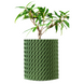 Ghiveci de flori 3d Folium Premium rotund 10.5 x 12 cm, Culoare Verde 3dv0042 foto 1