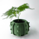 Ghiveci de flori 3d Spike rotund 13 x 9 cm, Culoare Verde 3dv0442 foto 1