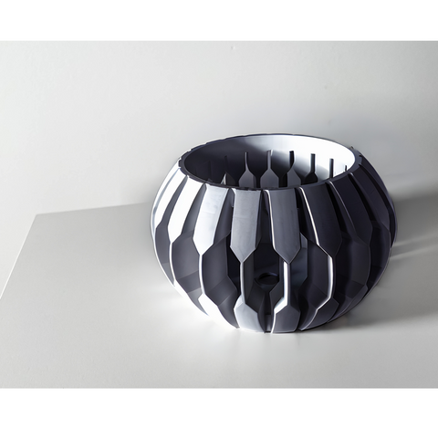 Ghiveci de flori 3d Orchid Tala Premium rotund 17.5 x 12.5 cm, Culoare Gri 3dv0258 foto