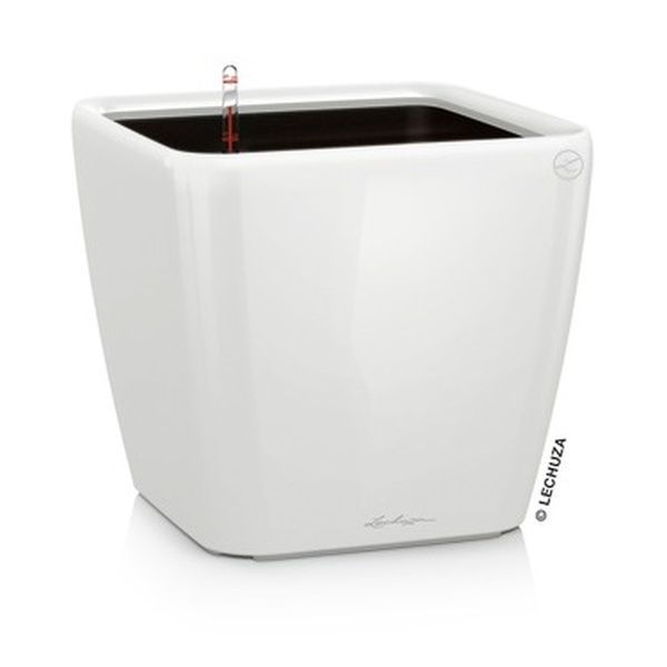 Ghiveci inteligent Lechuza Quadro Premium LS 43 pătrat 32 l 43 x 39 cm, Culoare Negru 16189 foto