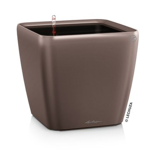 Ghiveci inteligent Lechuza Quadro Premium LS 43 pătrat 32 l 43 x 39 cm, Culoare Negru 16189 foto