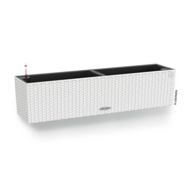 Ghiveci inteligent Lechuza Balconera Cottage 80 dreptunghiular 12 l 19 x 79 x 19 cm, Culoare Gri deschis 15457 foto
