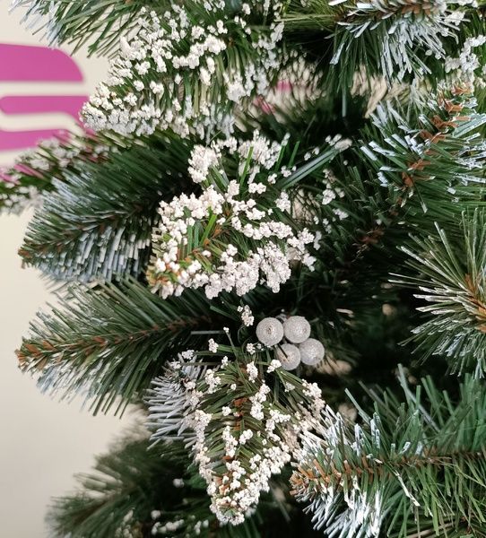 Brad artificial Christmas TSB Grand Crystal nins cu merisoare, 2D, 250cm U-Crystal-Bry-250 foto