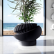 Ghiveci de flori 3d Planet rotund 16 x 10 cm, Culoare Negru 3dv0414 foto 2