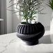 Ghiveci de flori 3d Planet rotund 16 x 10 cm, Culoare Negru 3dv0414 foto 1