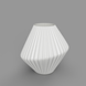 Vaza 3d Xenonis mini Premium rotund 16 x 14 cm, Culoare Alb 3dv0014 foto 1