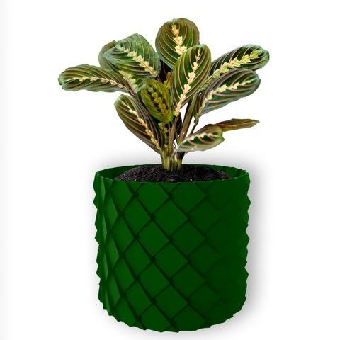 Ghiveci de flori 3d, Volcanic Dragon , rotund 18 x 16.5 cm, Culoare Verde 3dv0625 foto