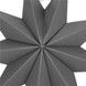 Stea decorativa 3D din hartie, cu 9 colturi, 30cm, argintie CA-1105 foto 7