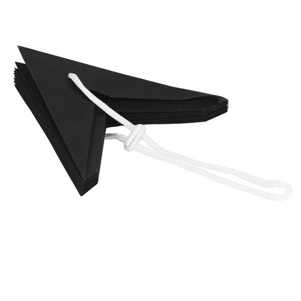 Stea decorativa 3D din hartie, cu 9 colturi, 30cm, neagra CA-1104 foto