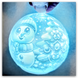 3D Decorative Lamp &ldquo;Snowman Sphere&rdquo; lampa ambientala, lampă de masa, cadou elegant de Crăciun 10x11.5 cm 3dl0013 foto 2