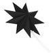 Stea decorativa 3D din hartie, cu 9 colturi, 30cm, neagra CA-1104 foto 10
