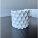 Ghiveci de flori 3d, Geonix , rotund 13 x 12 cm, Culoare Аlb 3dv0726 foto 6