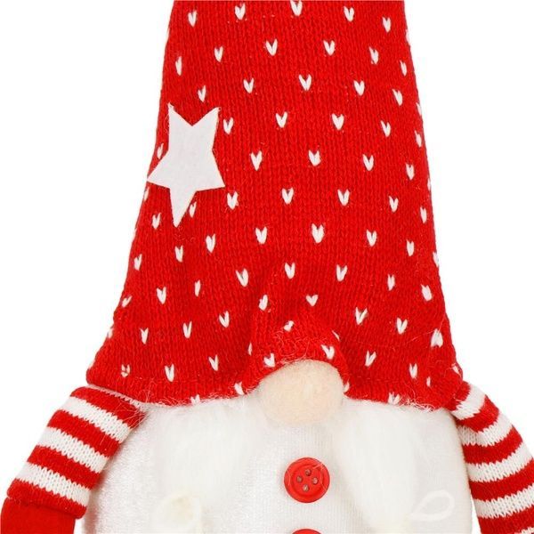 Figurina Craciun, Spiridus, cu iluminare LED, 33cm CA-1246 foto