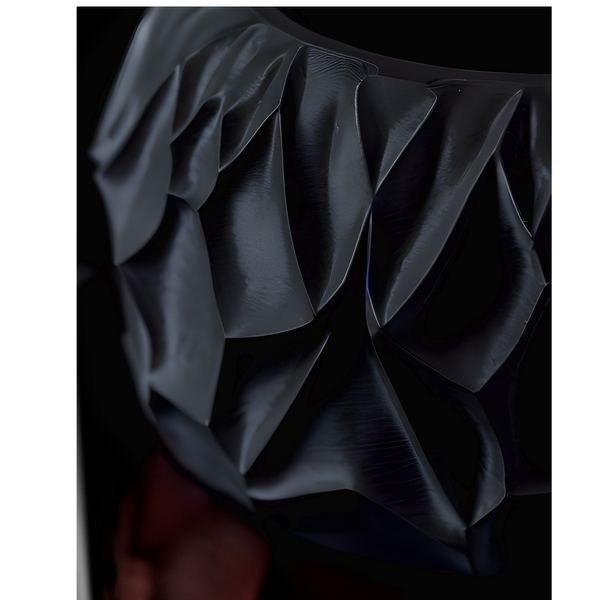 Ghiveci de flori 3d Mistella rotund 20 x 16 cm, Culoare Negru 3dv0394 foto