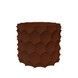 Ghiveci de flori 3d, Razorix , rotund 11 x 10 cm, Culoare Maro 3dv0878 foto 2