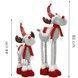 Figurina Craciun, Ren, picioare telescopice, iluminare LED, inaltime reglabila 64-85cm CA-1249 foto 18