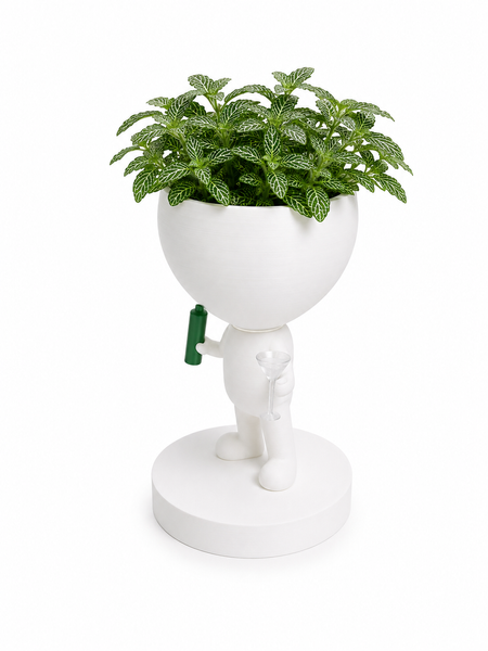 Ghiveci de flori 3D WineBuddy Party, alb, 100 &times; 160 mm 3dv0990 foto
