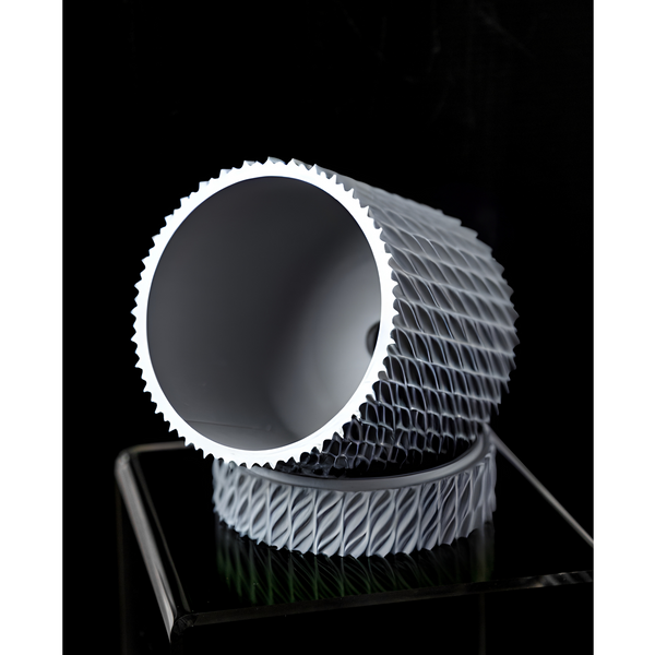 Ghiveci de flori 3d Folium Premium rotund 12.5 x 14,3 cm, Culoare Gri 3dv0032 foto