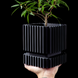 Ghiveci de flori 3d Tower rotund 15 x 16.5 cm, Culoare Antracit 3dv0360 foto 1