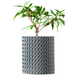 Ghiveci de flori 3d Folium Premium rotund 12.5 x 14,3 cm, Culoare Gri 3dv0032 foto 1