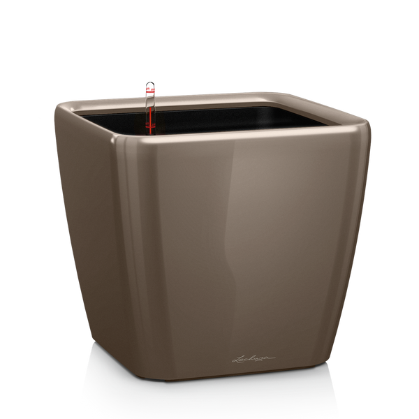 Ghiveci inteligent Lechuza Quadro Premium LS 50 pătrat 53 l 50 x 46 cm, Culoare Alb 16280 foto