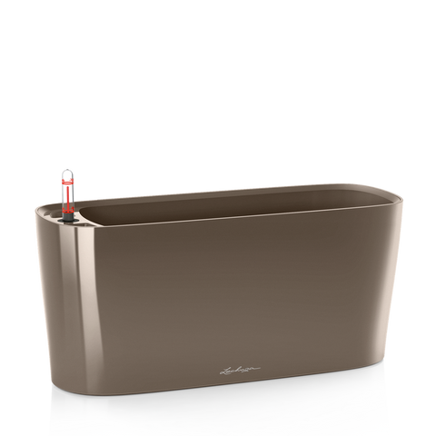 Ghiveci inteligent Lechuza Delta 20 oval 5 l 40 x 15 x 18 cm, Culoare Maro 15566 foto