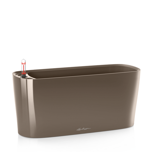 Ghiveci inteligent Lechuza Delta 20 oval 5 l 40 x 15 x 18 cm, culoare antracit 15563 foto