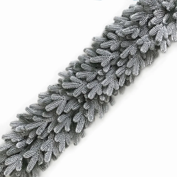 Ghirlanda artificiala de Craciun, TSE Garland LUX SNOW, ace 3D, PE, Ghirlanda 190 cm, Ghirlanda pentru usa, semineu, Decoratiuni exteriorul interior al casei. Ninsa TSV1323 foto