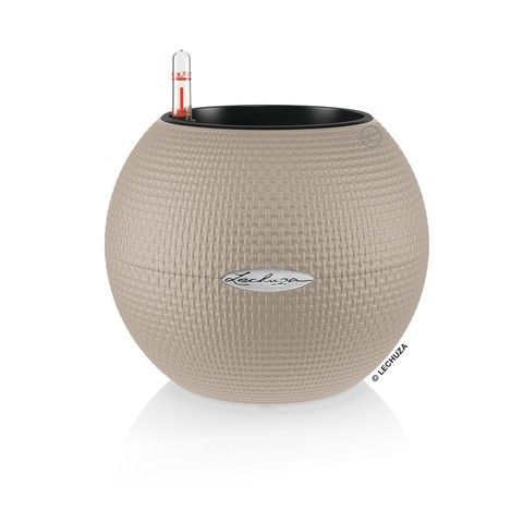 Ghiveci inteligent Lechuza Puro Color 20 rotund 1,2 l 20 x 16 cm, Culoare Nisip 13378 foto