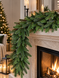 Ghirlanda artificiala de Craciun, TSE nedecorata, Garland LUX, ace 3D, PE, Ghirlanda rotunda 190 cm, Ghirlanda pentru usa, semineu, Decoratiuni exteriorul interior al casei. TSV1324 foto 3