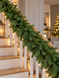 Ghirlanda artificiala de Craciun, TSE nedecorata, Garland LUX, ace 3D, PE, Ghirlanda rotunda 190 cm, Ghirlanda pentru usa, semineu, Decoratiuni exteriorul interior al casei. TSV1324 foto 2