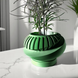 Ghiveci de flori 3d Planet rotund 16 x 10 cm, Culoare Verde 3dv0424 foto 1