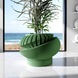 Ghiveci de flori 3d Planet rotund 16 x 10 cm, Culoare Verde 3dv0424 foto 3