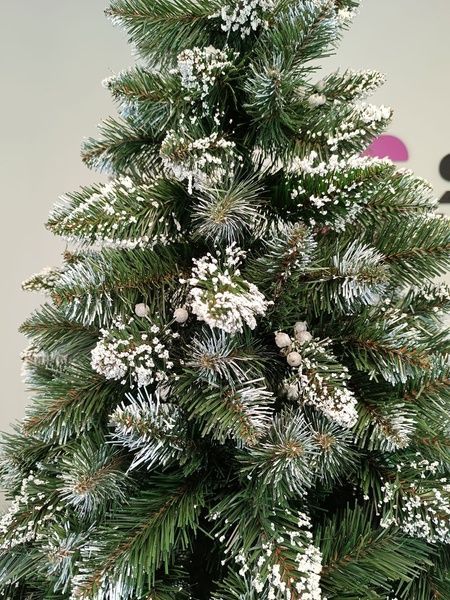 Brad artificial Christmas TSB Grand Crystal nins cu merisoare, 2D, 220cm U-Crystal-Bry-220 foto