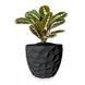 Ghiveci de flori 3d, Dunora , rotund 13 x 12 cm, Culoare Antracit 3dv0649 foto 1
