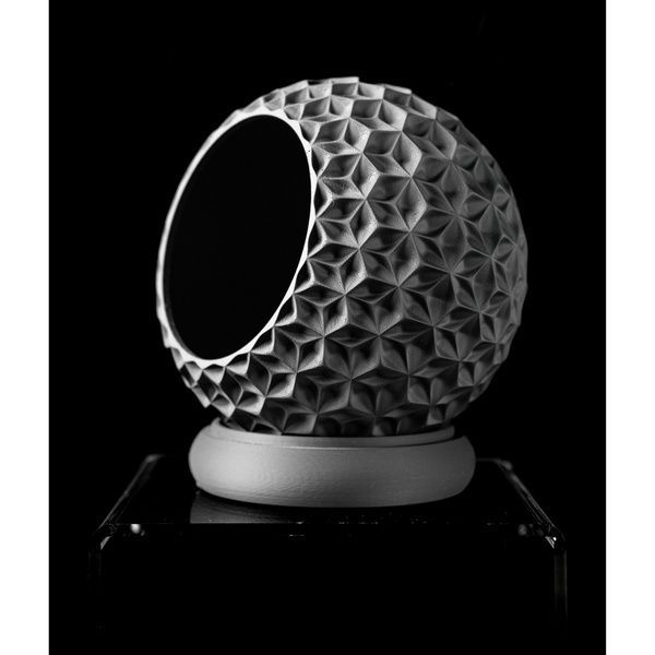 Ghiveci de flori 3d Orbix rotund 13.5 x 11.5 cm, Culoare Antracit 3dv0496 foto