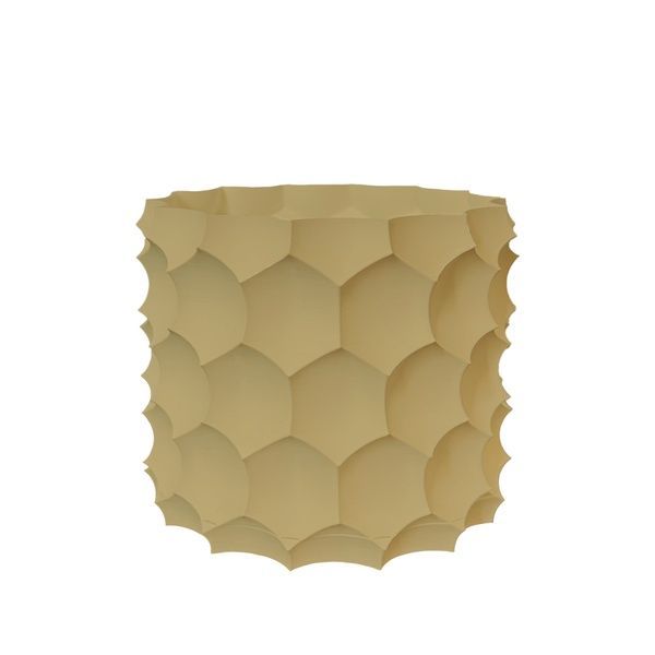 Ghiveci de flori 3d, Razorix , rotund 11 x 10 cm, Culoare Bej 3dv0885 foto