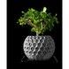 Ghiveci de flori 3d Orbix rotund 13.5 x 11.5 cm, Culoare Antracit 3dv0496 foto 2