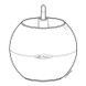Ghiveci inteligent Lechuza Puro Color 20 rotund 1,2 l 20 x 16 cm, Culoare Alb 13360 foto 10