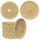 Ghiveci de flori 3d, Trigrix , rotund 13 x 12 cm, Culoare Bej 3dv0936 foto 3