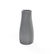 Vaza 3d Quantis Premium rotund 11 x 23 cm, Culoare Gri 3dv0003 foto 1