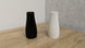 Vaza 3d Quantis Premium rotund 11 x 23 cm, Culoare Maro 3dv0004 foto 2