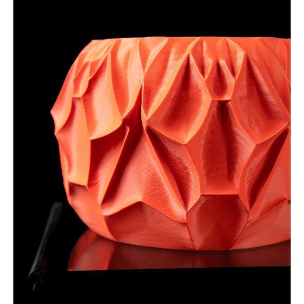 Ghiveci de flori 3d Mistella rotund 18 x 14 cm, Culoare Rosu 3dv0411 foto