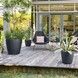 Ghiveci inteligent Lechuza Classico Color 70 rotund 145 l 70 x 65 cm (13424), Culoare Gri 13424 foto 3