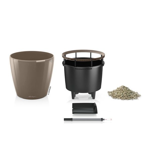 Ghiveci inteligent Lechuza Classico Premium LS 21 rotund 3 l 22 x 20 cm, Culoare Alb 16020 foto