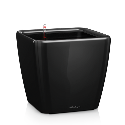 Ghiveci inteligent Lechuza Quadro Premium LS 21 pătrat 4 l 23 x 20 cm, Culoare Negru 16127 foto