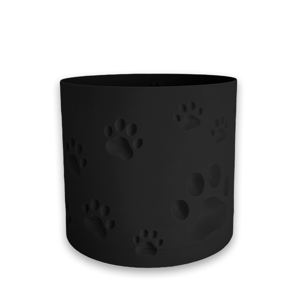 Ghiveci de flori 3d, Trace Animal , rotund 12 x 11 cm, Culoare Antracit 3dv0942 foto
