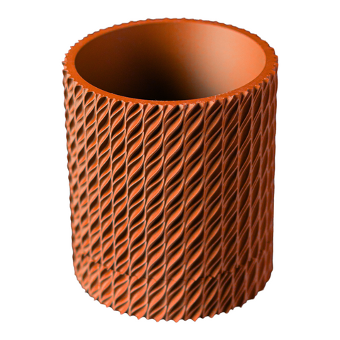 Ghiveci de flori 3d Folium Premium rotund 10.5 x 12 cm, Culoare Maro 3dv0012 foto