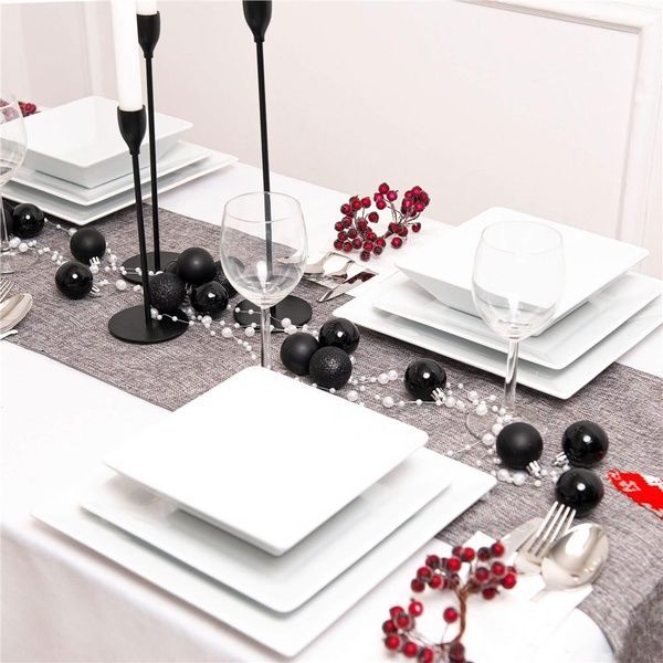 Set globuri de Craciun, 25 bucati, 3 modele, 2,5cm si 4cm, negru CA-0130 foto