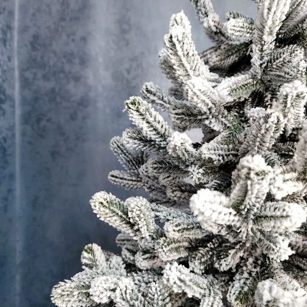 Brad artificial premium ELITNA MIXT Snow, ace 3+2 D, PE + PVC, 150 cm, cu suport metalic, Nins TSV1290 foto
